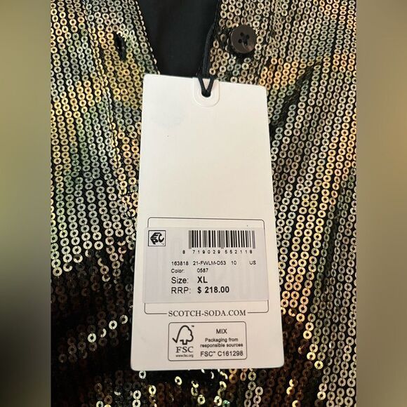 Scotch&Soda collar sequined print blouse - Picture 8 of 13